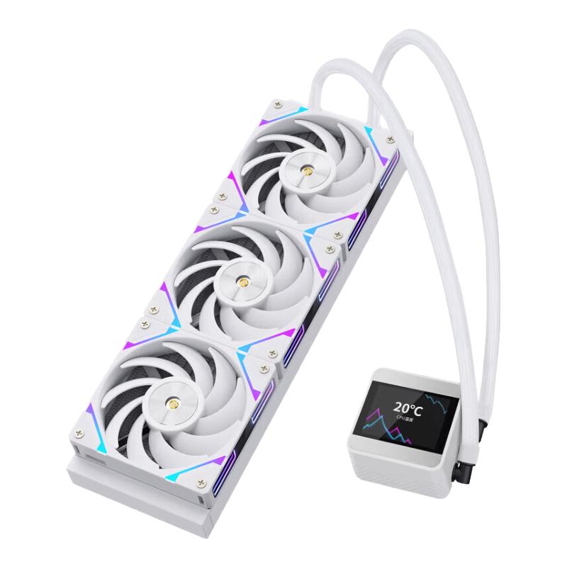 Segotep 鑫谷 昆仑山海 MU360 ARGB 360冷排 一体式水冷散热器 白色