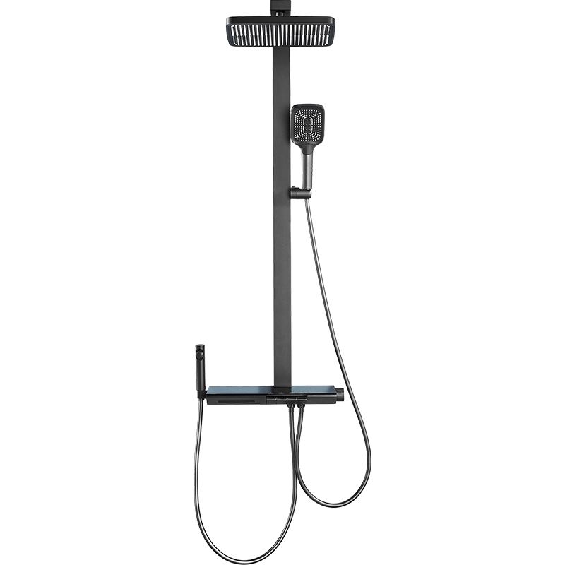 HUIDA 惠达 5010LY 三出水淋浴花洒套装 银白色