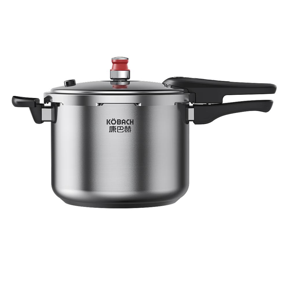 康巴赫304不锈钢高压锅家用快煮压力锅 大容量加厚防爆电磁炉通用 小红帽18cm(3L）