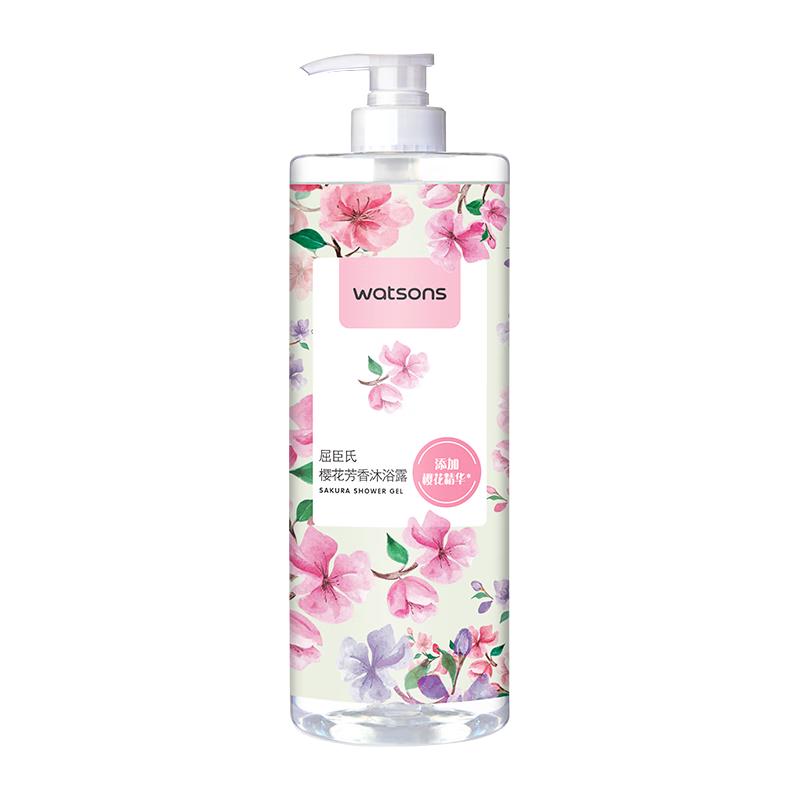 watsons 屈臣氏 樱花淡雅沐浴乳 1L