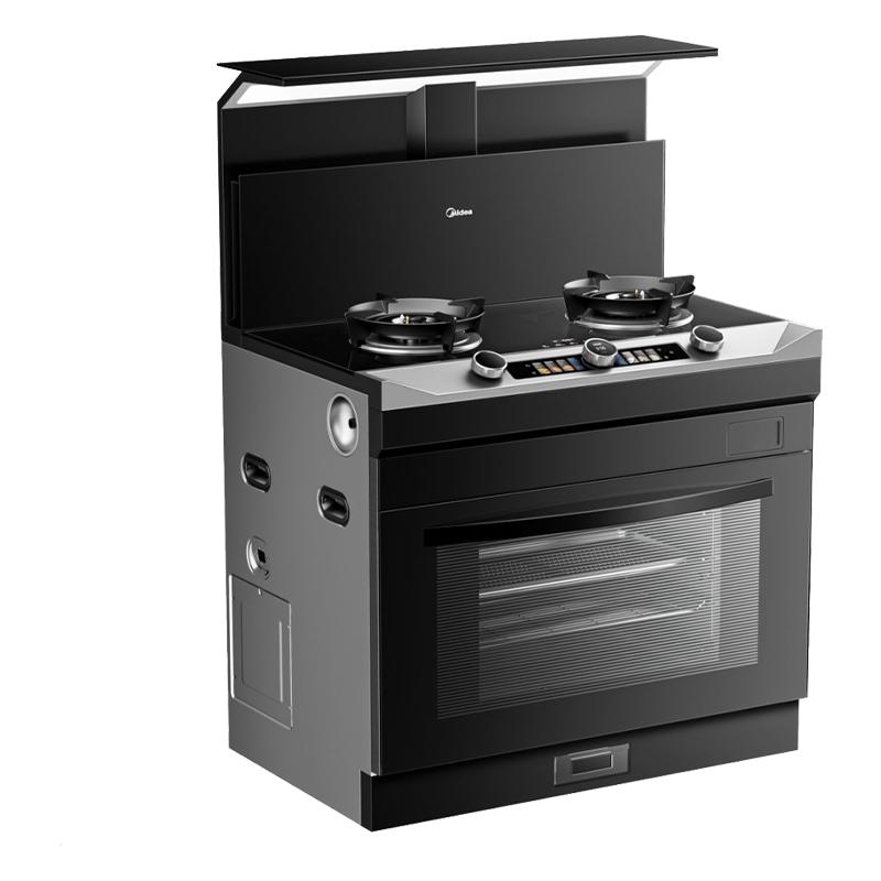Midea 美的 晴空系列 JJZT-FX90 蒸烤一体集成灶 黑色 天然气