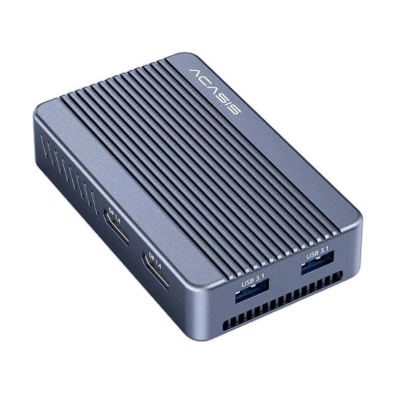  阿卡西斯 ACASIS  USB4.0硬盘盒扩展坞NVMe M.2移动硬盘盒超清8k兼容雷电3拓展坞TBU405Plus