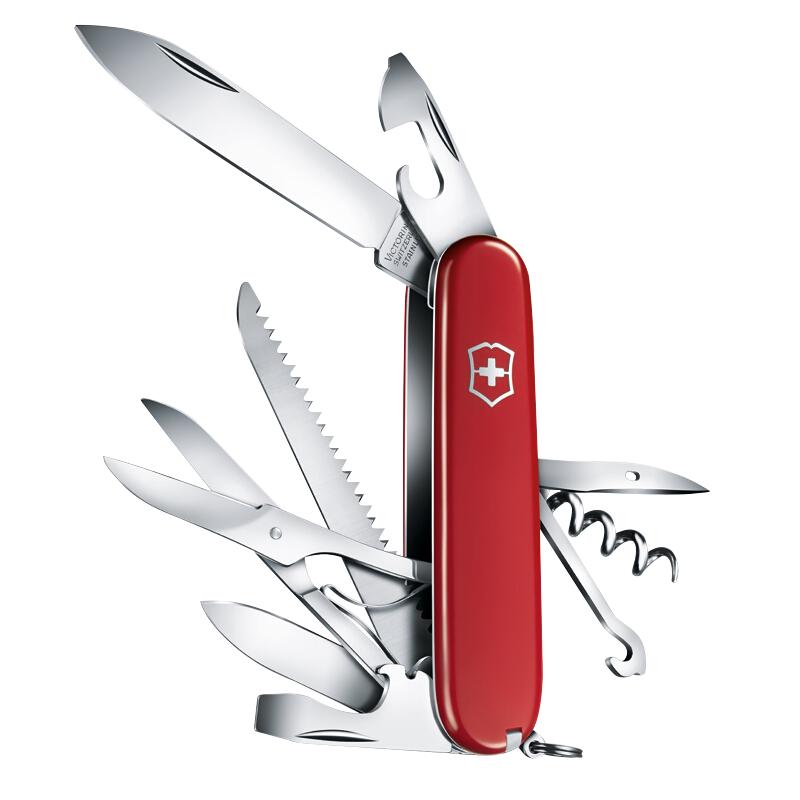 VICTORINOX 维氏 HUNTSMAN 1.3713 都市猎人瑞士军刀 红色