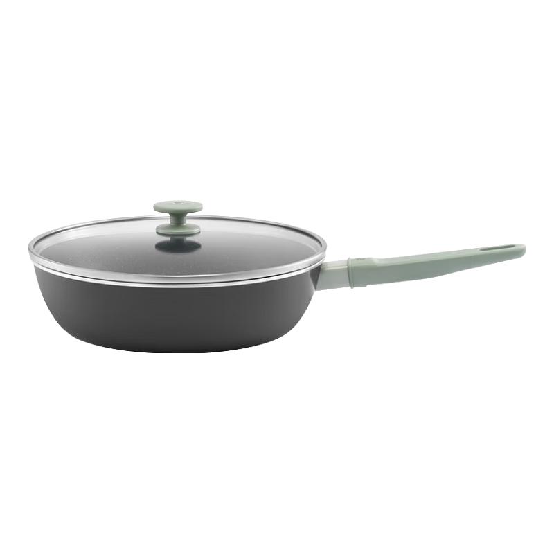 ZWILLING 双立人 NOW PRO系列 煎锅(28cm、不粘、有涂层、铝合金、薄荷绿)