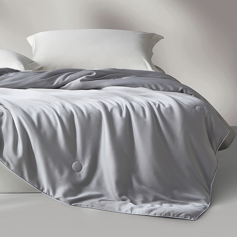 兰叙LENCIER五星级酒店床品混纺天丝夏被可水洗薄夏季凉被冰丝抗菌被 【抗菌/凉感/丝滑】 cm【4斤】