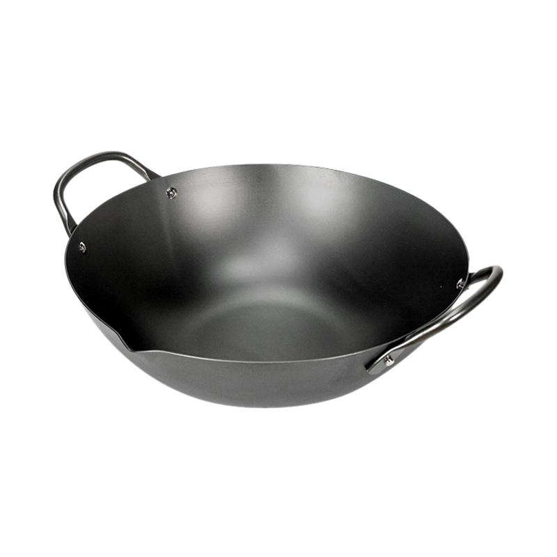 RIVER LIGHT 日本极 GJJT0026 炒锅(33cm、无涂层、铁)