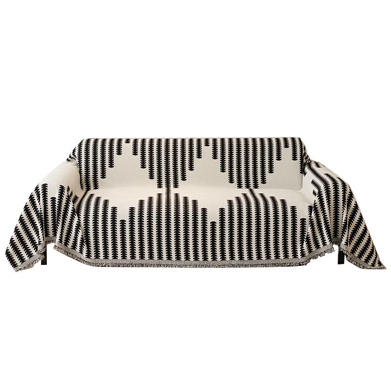 皮尔卡丹（pierrecardin）沙发盖布全盖沙发巾防抓防滑四季通用棉麻沙发垫套罩 180*340cm 麦穗【四季通用雪尼尔】