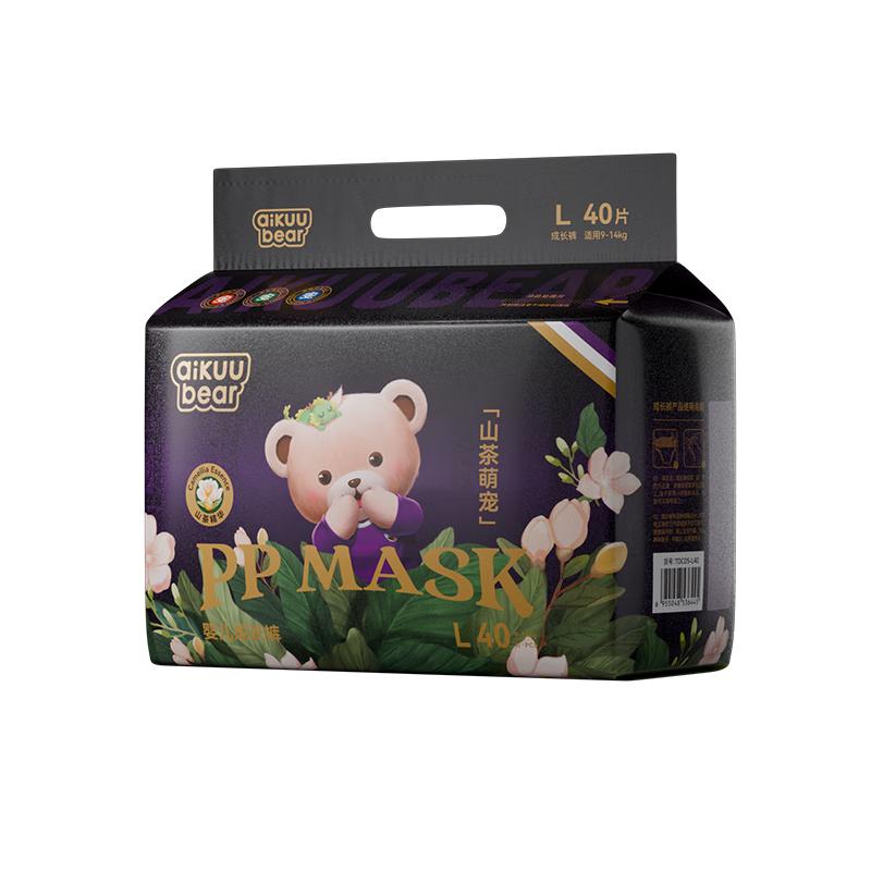 名典泰迪山茶花拉拉裤L80片【18-24斤】婴儿尿不湿超薄透气尿裤男女宝通用