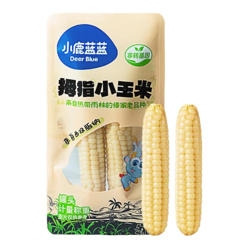 小鹿蓝蓝【任选专区二】宝宝饼干零食宝宝零食饼干辅食盒 拇指小玉米/2根