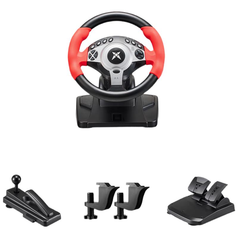 KETENG 科腾 K900游戏方向盘电脑赛车900度模拟驾驶方向盘