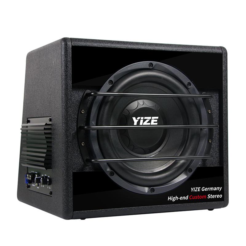 YIZE 壹泽 汽车音响车载低音炮自带功放 汽车喇叭音响改装10寸有源12v大功率 102低音炮（裸机不配线）
