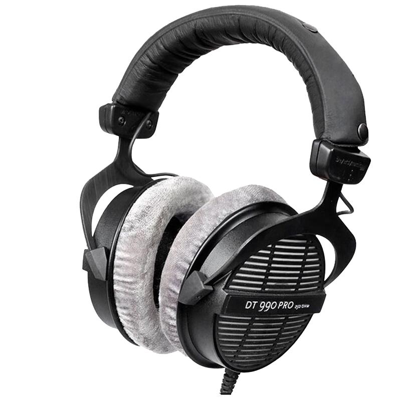 beyerdynamic 拜雅 DT990 PRO 头戴式监听耳机（耳罩）黑色