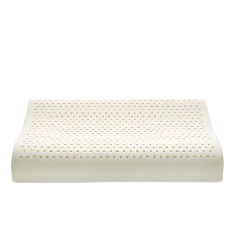 LOVO 乐蜗家纺 罗莱生活旗下品牌   乳胶枕头泰国进口天然乳胶按摩枕芯回弹性 39*59 cm