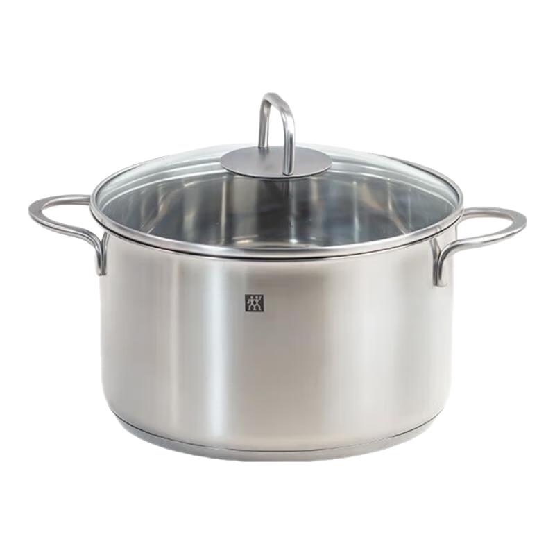 双立人（ZWILLING）双层蒸锅不锈钢汤锅蒸笼煮面锅大容量煲汤锅电磁炉通用厨具24cm 汤锅 24cm