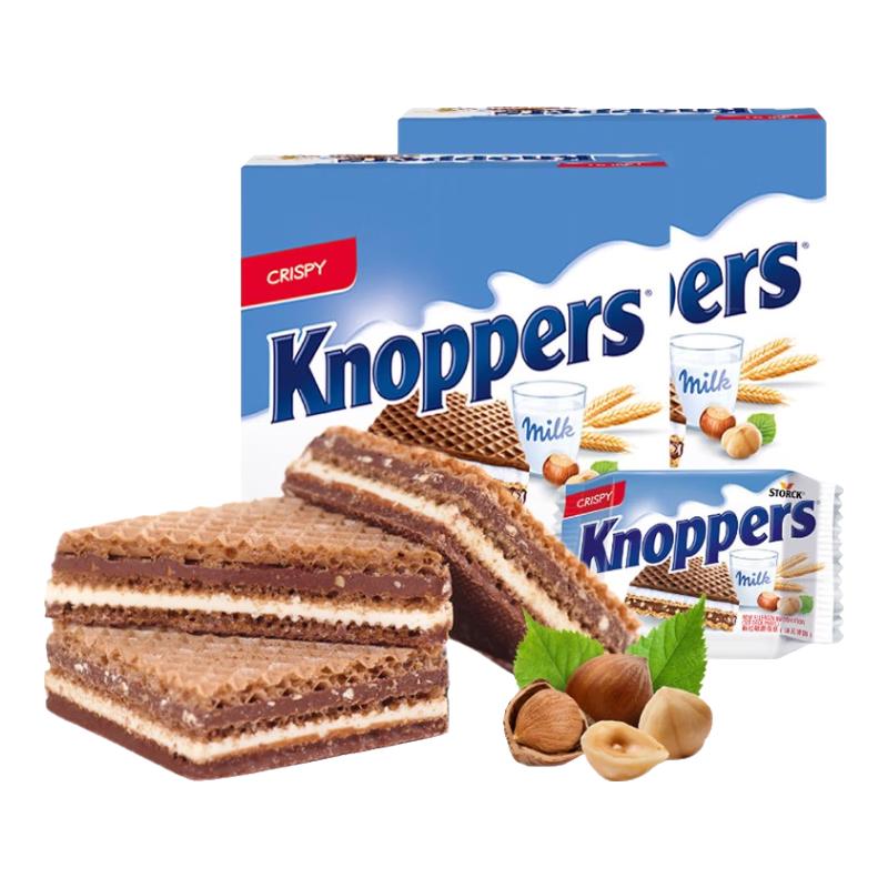 Knoppers 优立享 榛子奶油夹心饼干 24枚*2盒