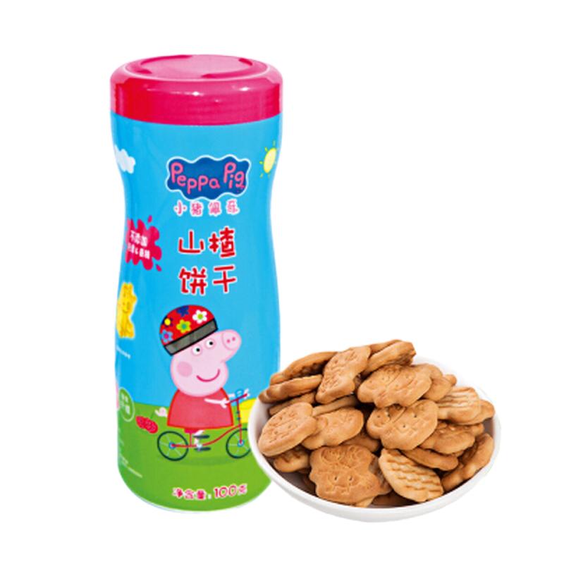 小猪佩奇 山楂饼干 罐装 100g