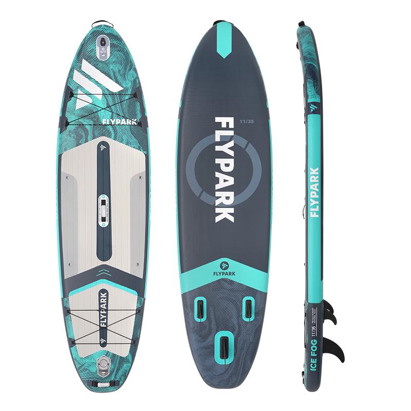 MSEASFREE冲浪板SUP充气桨板划水浮板路亚钓鱼板划浆板 绿巨人 