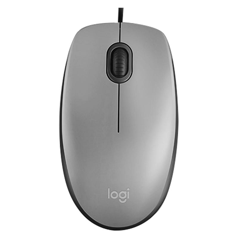 logitech 罗技 M111 有线鼠标 1000DPI 灰色