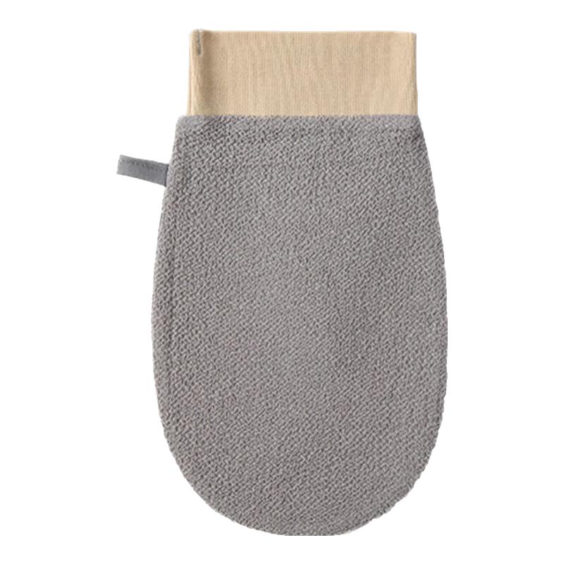 三利薄款搓澡巾家用强力搓泥粗砂洗澡男女士不伤皮肤搓澡 云灰【1个装】搓澡巾