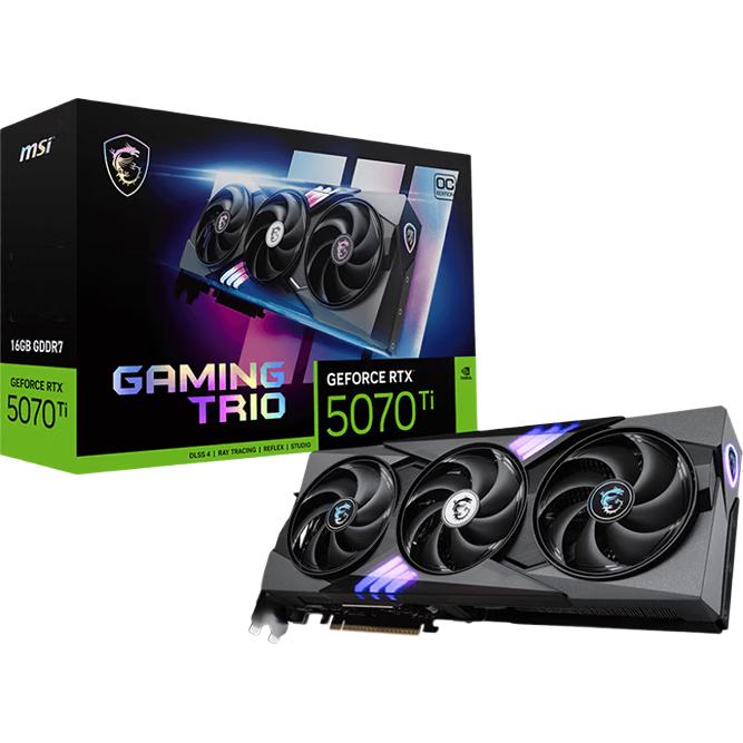 MSI 微星 GeForce RTX 5070 Ti 16G 魔龙 GAMING TRIO OC PLUS 显卡