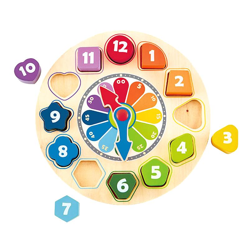 Hape E8043 积木时钟 13颗粒