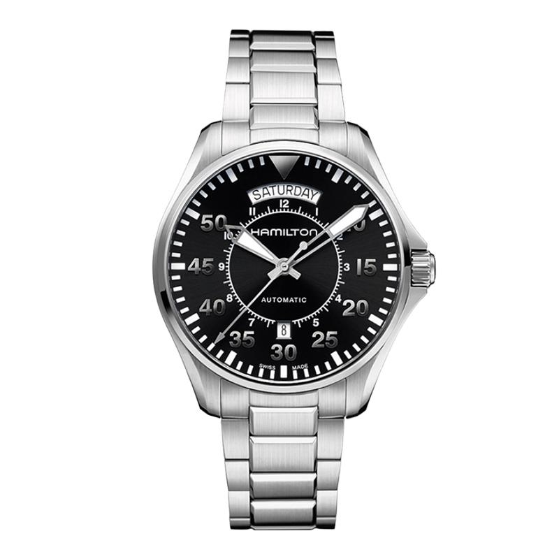 HAMILTON 汉米尔顿 卡其航空系列 42毫米自动上链腕表 H64615135