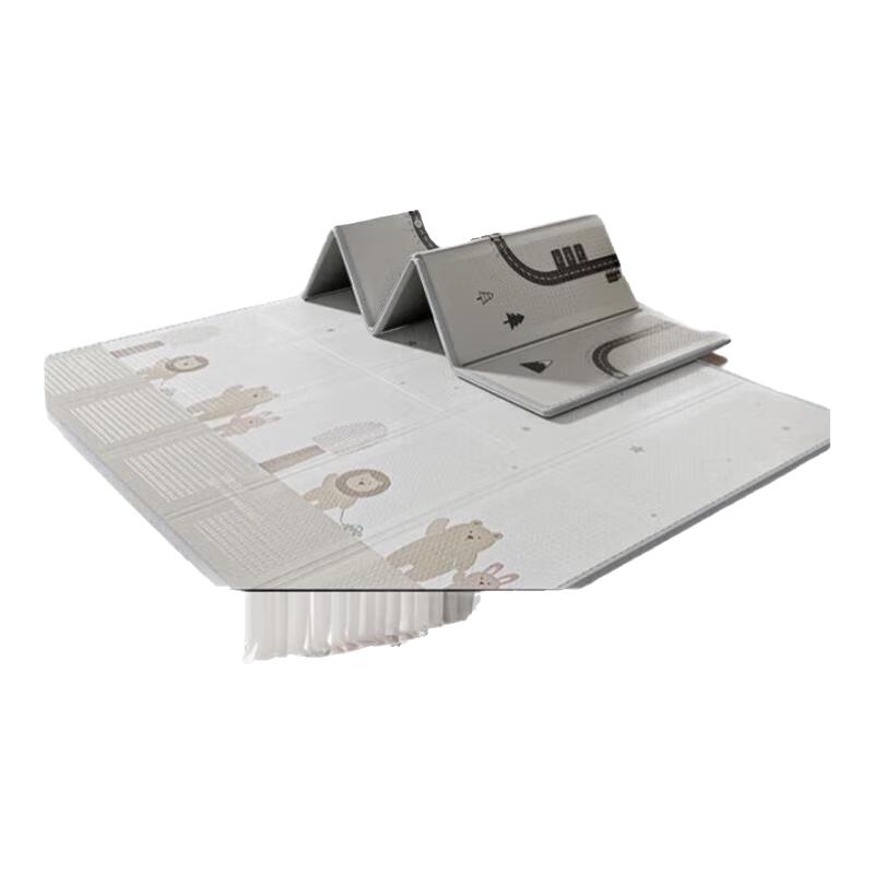 贝易 BEIESTATE STATE STATE宝宝游戏地垫双面XPE家用卷筒爬行垫彩虹+海湾轨道180*200*2cm厚 180*200*2cm【可搭配围栏】