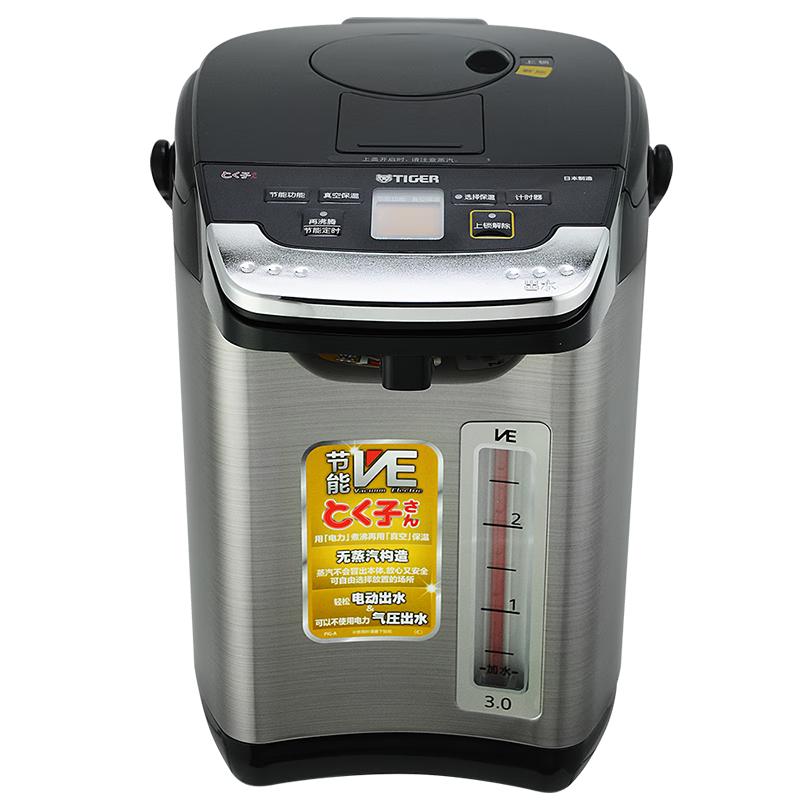 TIGER 虎牌 PIG-A30C 保温电热水瓶 3L 黑色