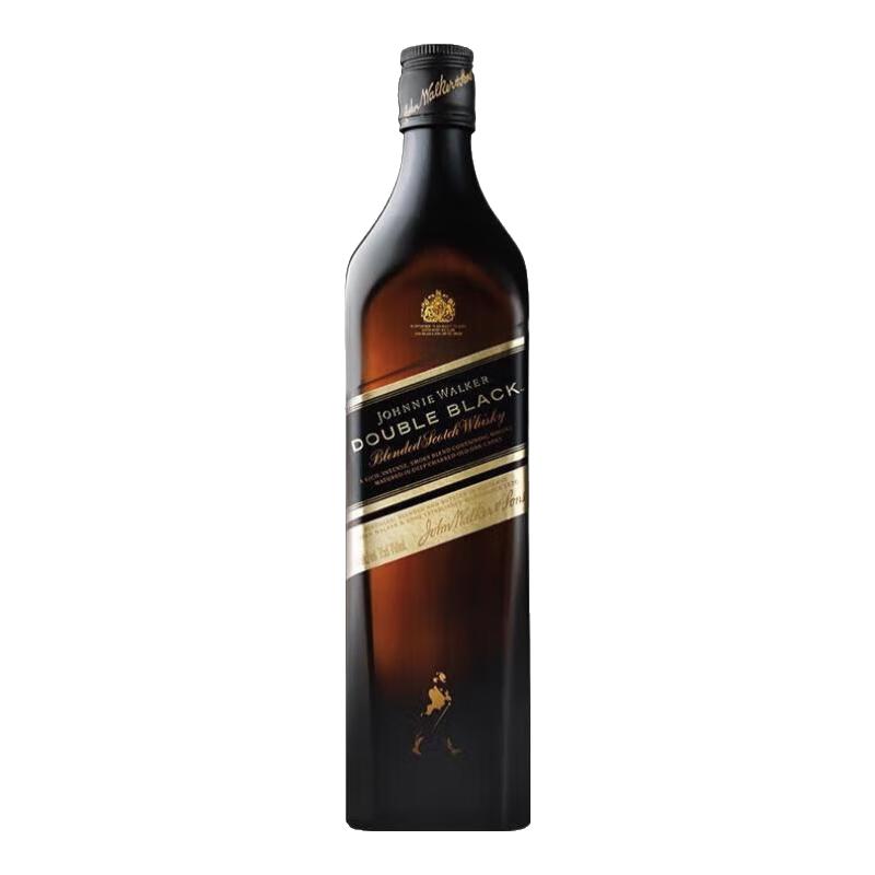 尊尼获加（JOHNNIE WALKER）尊尼获加 JOHNNIE WALKER经典威士忌洋酒12年黑牌黑方 红牌红方 尊尼获加醇黑黑方700mL1瓶无盒