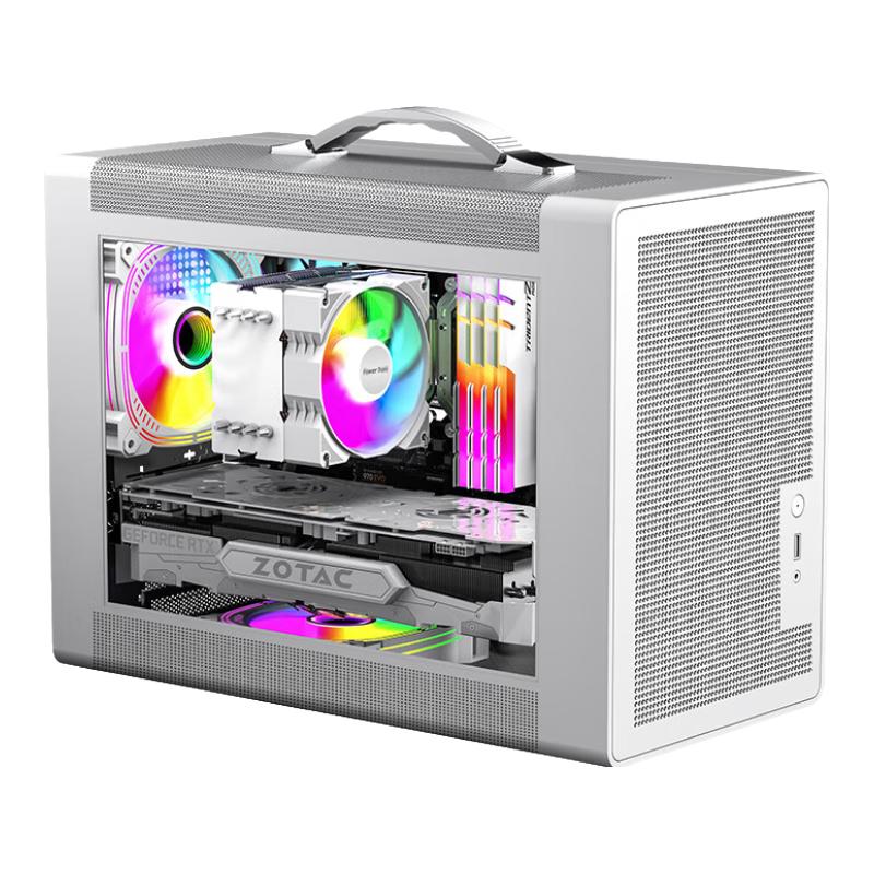 PowerTrain 动力火车 未知玩家P60 桌面手提itx机箱