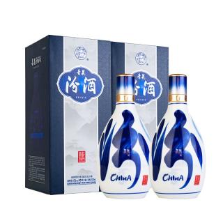 汾酒 青花20清香型白酒 商务宴请白酒礼盒 42度 500mL 2瓶 双瓶装（升级版）