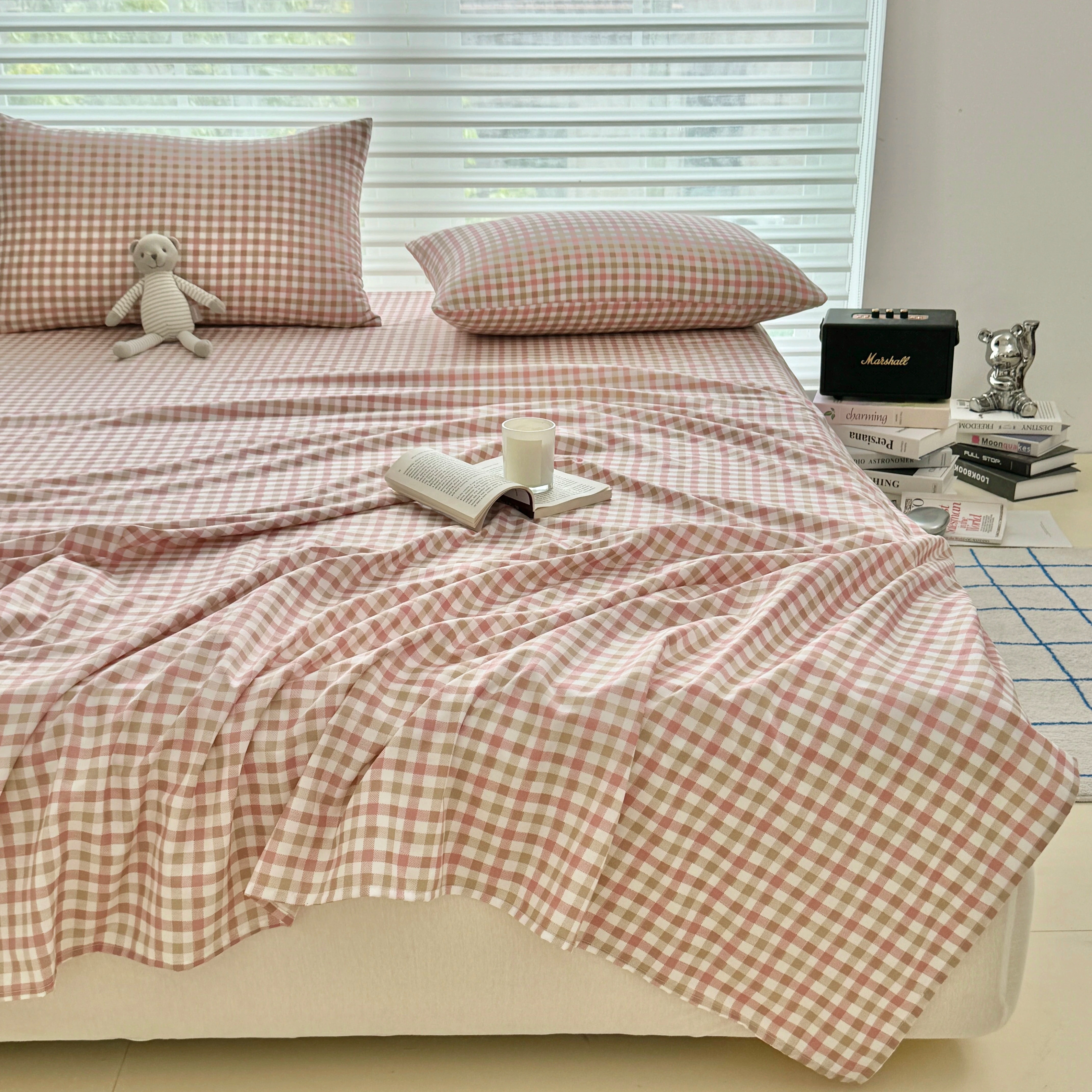 A类 母婴级水洗棉床单件宿舍床单可水洗