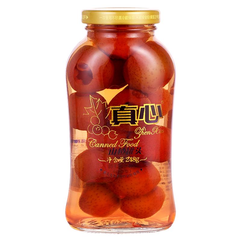真心食品 山楂罐头 248g*3罐