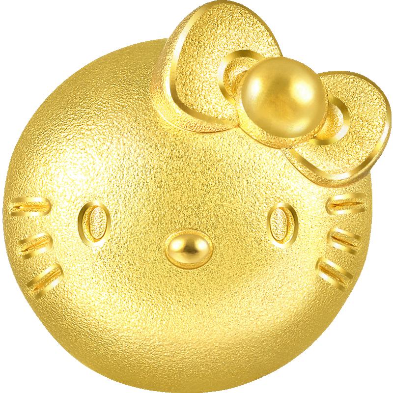 周生生 HelloKitty黄金转运珠三丽鸥足金串珠92836C定价