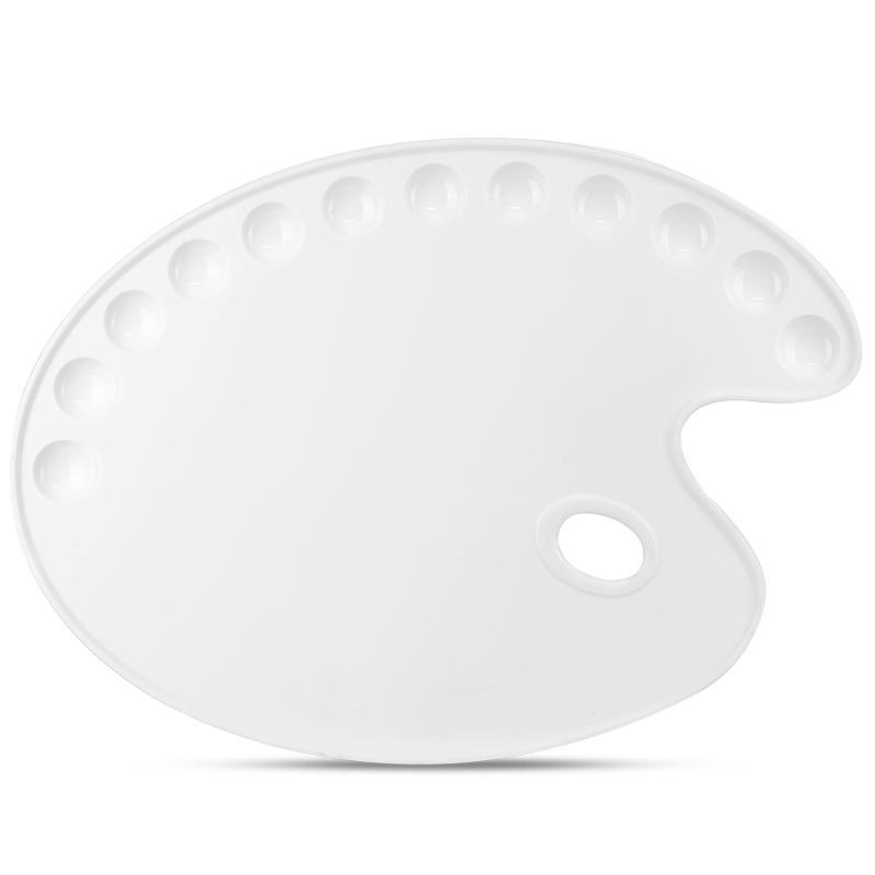 deli 得力 68300 颜料调色盘 大号款 白色 12孔