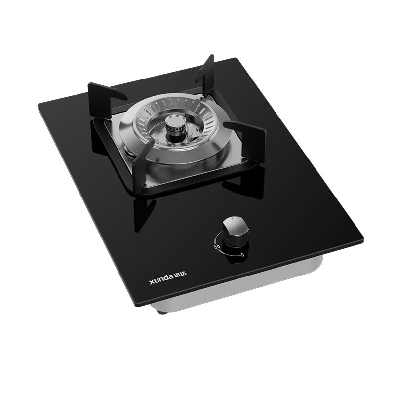 迅达（XUNDA）燃气灶具 天然气煤气灶单灶 台式嵌入式两用 一级能效 大火力5.2KW天然气 DS503