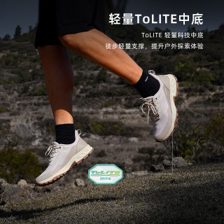探路者 TFAAAN82270 透气防泼水 黑色灰色-女款 37 徒步鞋
