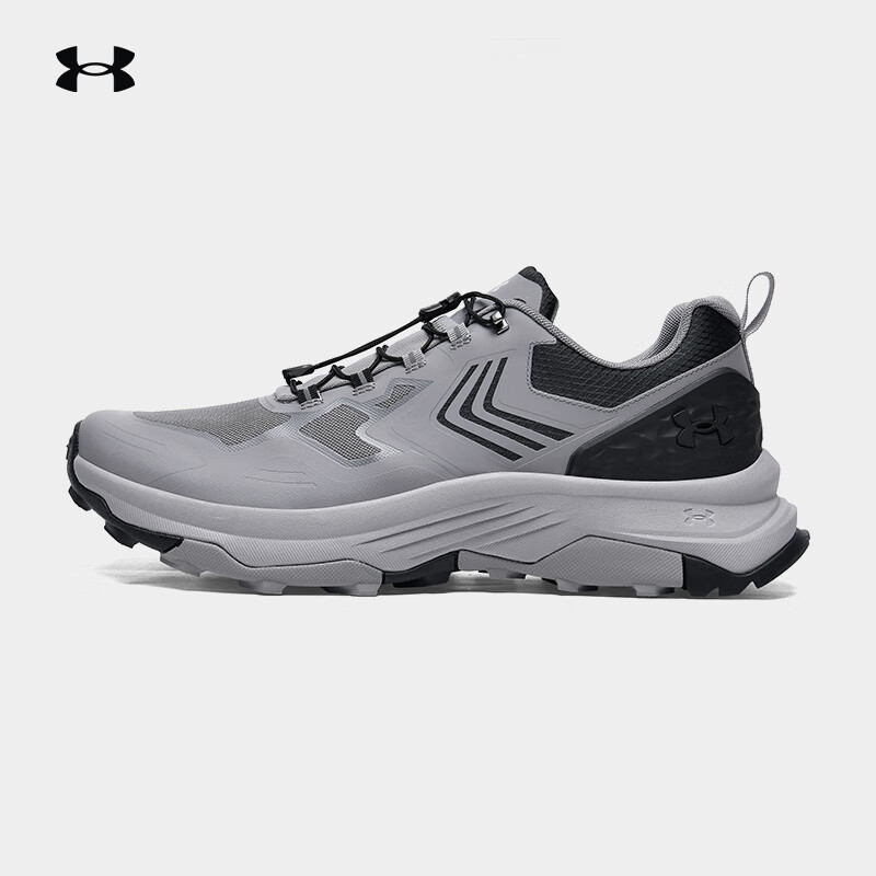 安德玛户外防滑减震越野跑鞋男通勤徒步登山透气耐磨跑步运动鞋