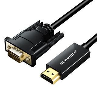 优籁特ULT-unite 4031-0105 HDMI转VGA带音频 视频线缆 1m 黑色