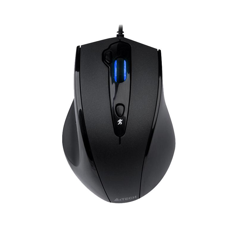 A4TECH 双飞燕 N-810FX 有线鼠标 1600DPI 绅士哑黑