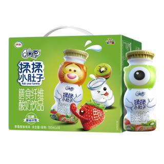伊利 QQ星伊利揉小肚子180ml 16盒/箱儿童酸奶 礼盒装 草莓猕猴桃味180ml 16盒 4-5月产