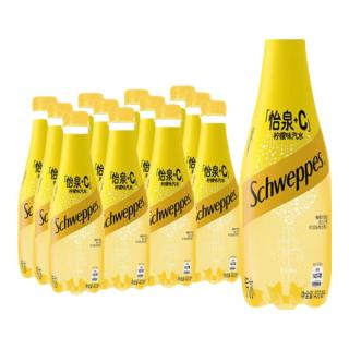 怡泉 可口可乐怡泉可口可乐怡泉 Schweppes +C 柠檬味汽水 碳酸饮料 400ml*12瓶