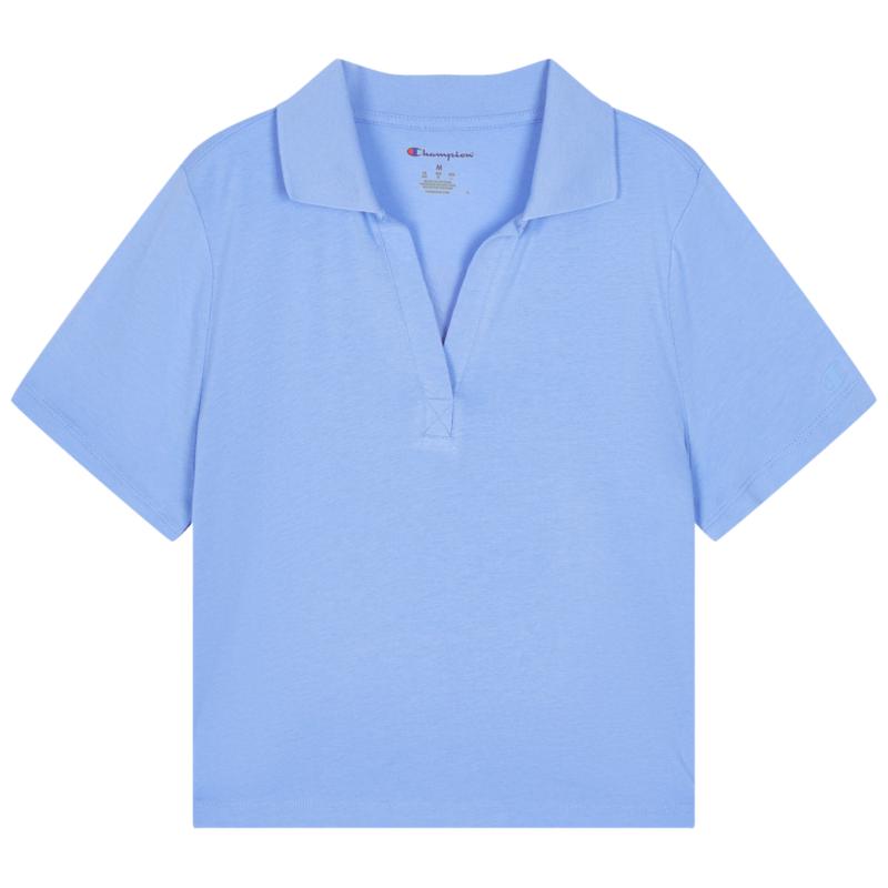 【品牌】夏季休闲女式T恤polo领短袖纯色运动透气