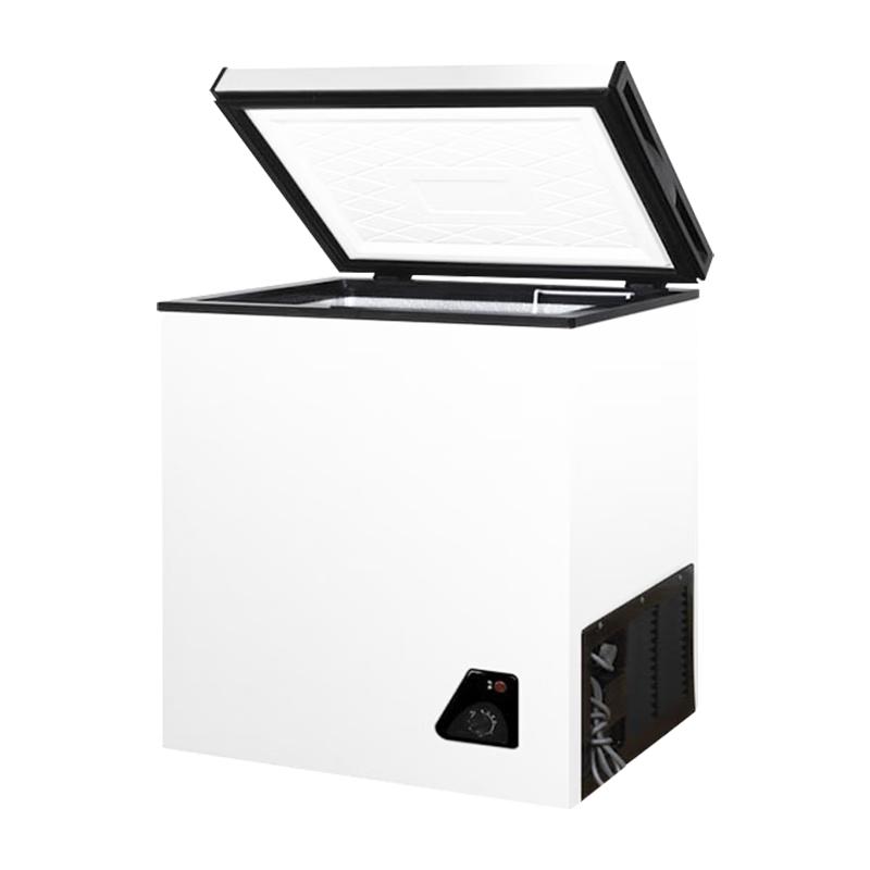 BingXiong 冰熊 冰柜家用小型冰柜一级节能低噪小冷柜冷冻冷藏母乳保鲜小冰箱 58L象牙白