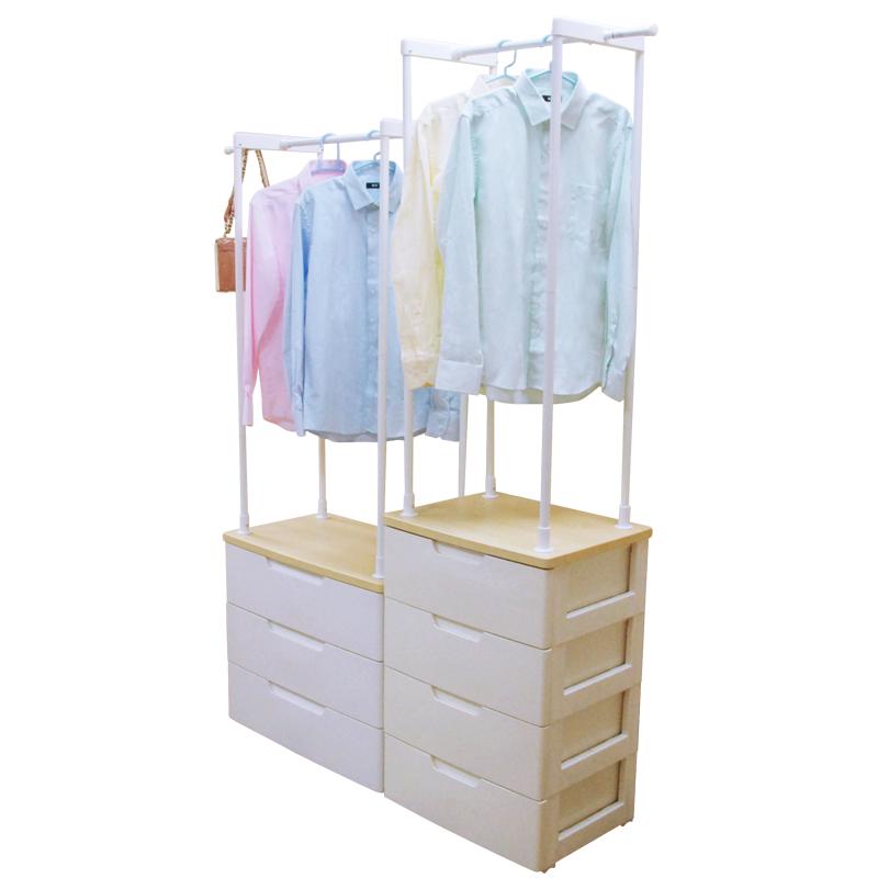 日本爱丽思抽屉式收纳柜儿童衣柜宝宝衣柜免安装塑料柜子抽屉式衣服整理收纳柜子客厅卧室简约组合爱丽丝 新品6层DIY组装 定制款