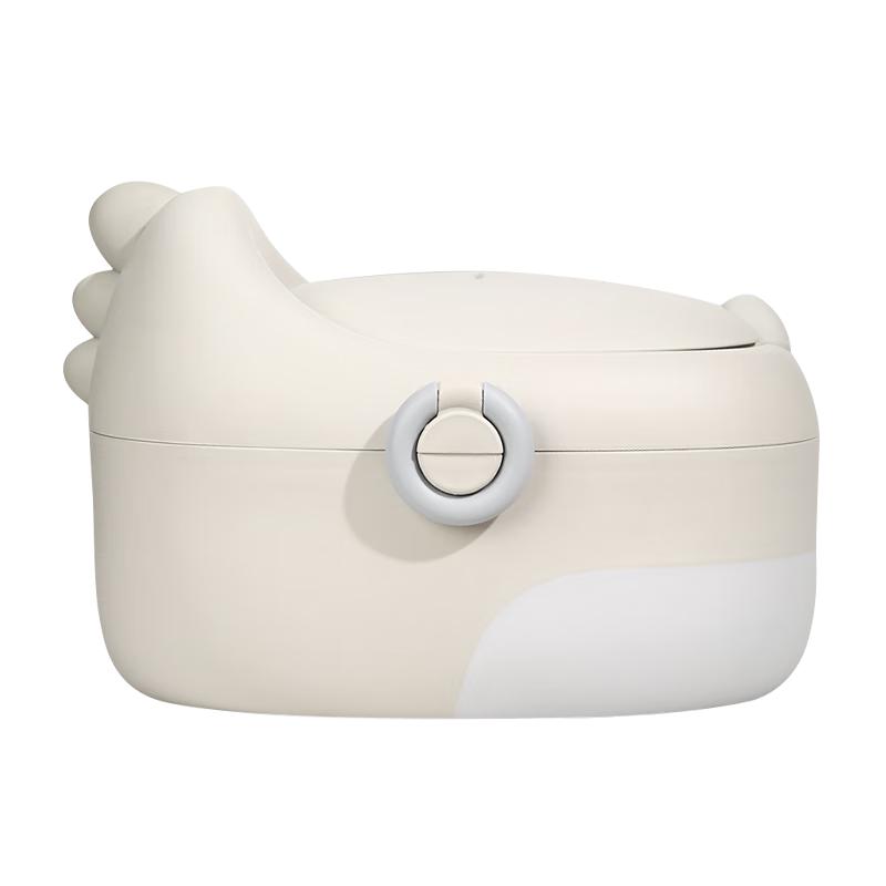 LUNASTORY儿童马桶坐便器宝宝小马桶1-3岁男女小孩马桶婴儿0-6岁便盆 轻奢珐琅灰丨附垃圾袋100只