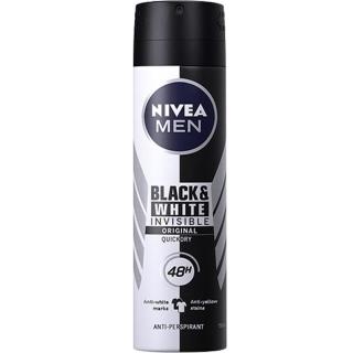 妮维雅男士 黑白出众爽身气雾 150ml