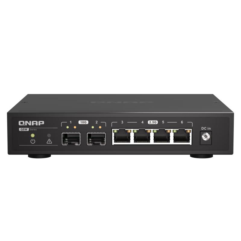 QNAP 威联通 QSW-2104-2S 6口万兆交换机