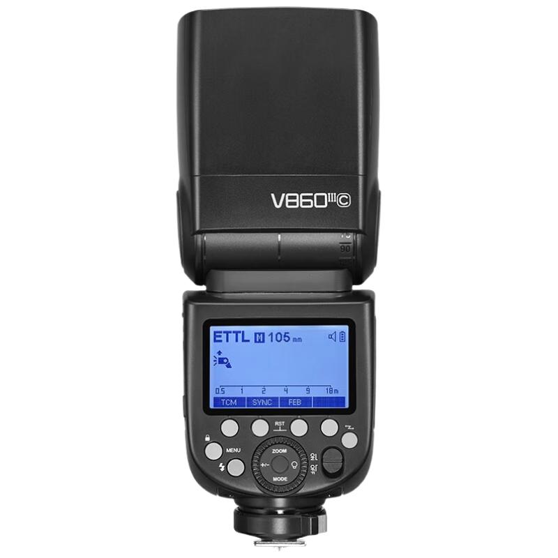 神牛V860III三代机顶闪光灯佳能单反微单热靴闪光灯单反机顶灯高速同步离机TTL自动测光锂电机顶灯