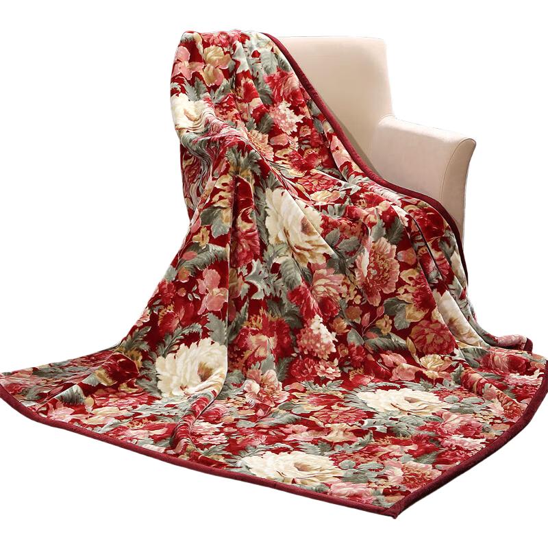 FUANNA 富安娜 塞纳舞曲 双层舒柔云毯 180*200cm